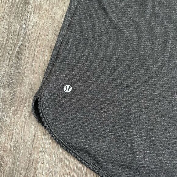 Lululemon Dark Heather Gray Stripe Racerback Tank Top - Picture 10 of 11